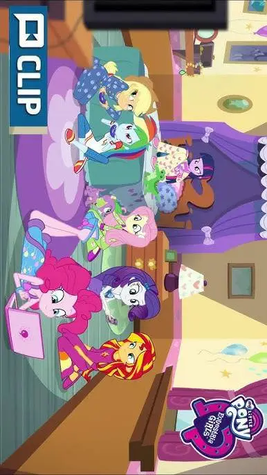 ai character: Mlp Eg Sleepover background