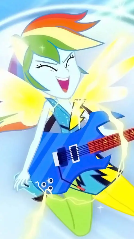 ai character: Rainbow Dash background