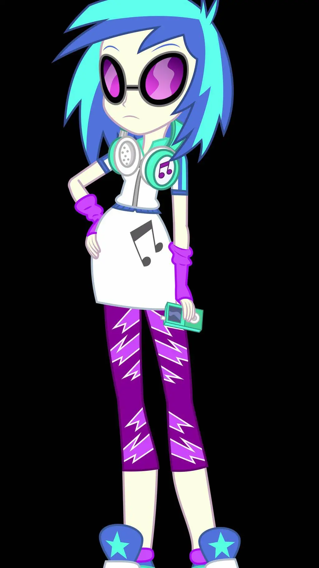 ai character: Vinyl Scratch background
