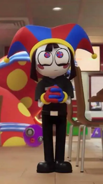 ai character: Pomni spudsy  background