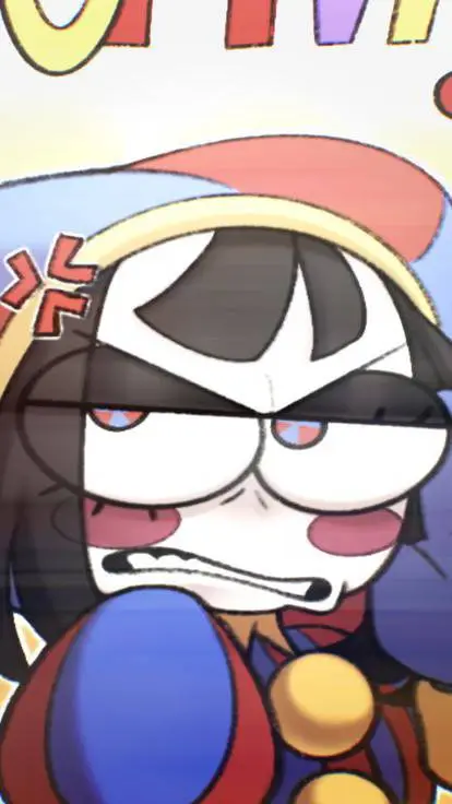 ai character: mad pomni  background