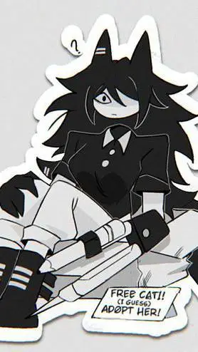 ai character: miss circle Cat background