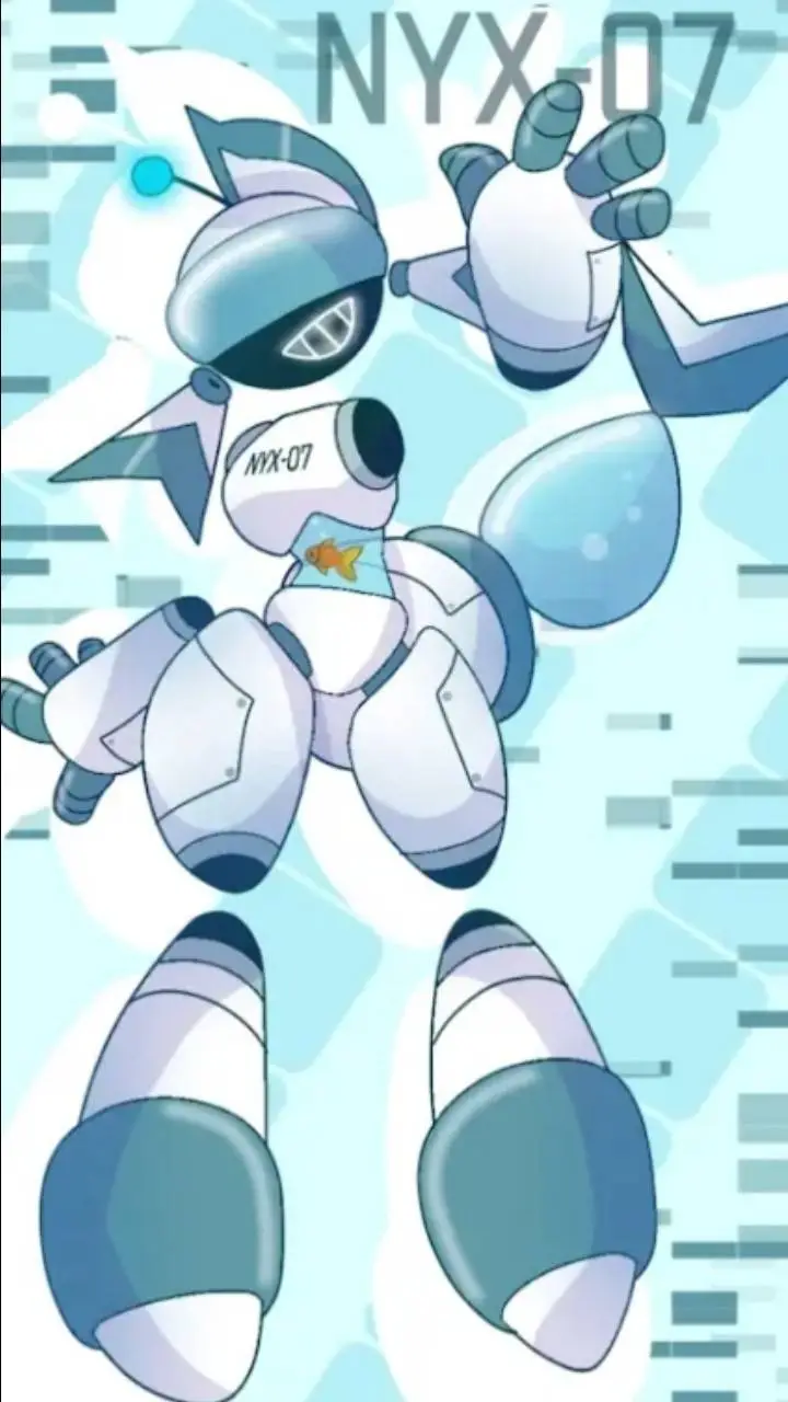 ai character: NYX-07 background