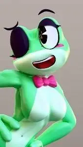 ai character: Ribbit background