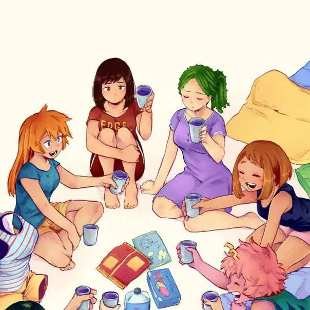 chat with ai character: ~MHA SLEEPOVER~