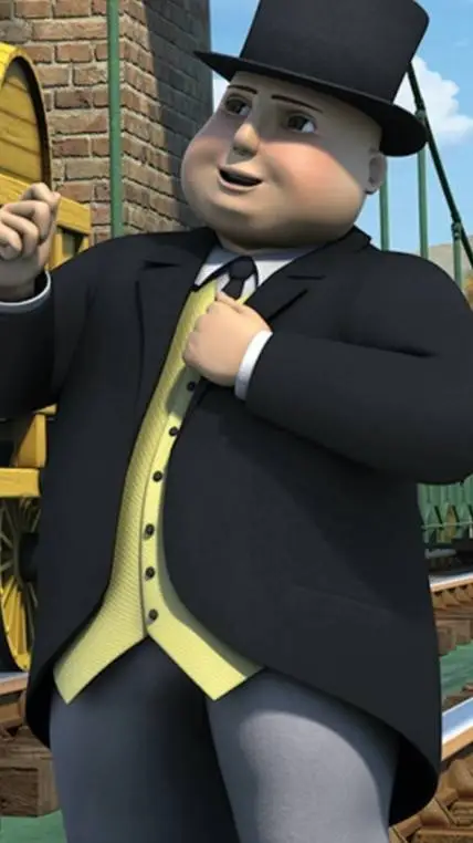ai character: sir topham Hatt background