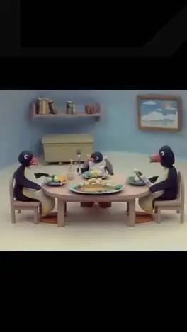 ai character: Cena di Pinguini  background