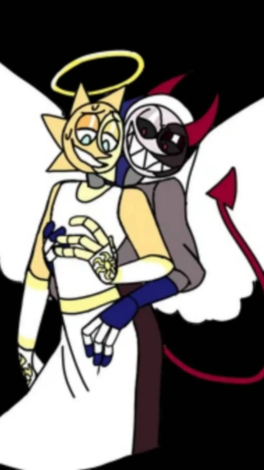 ai character: sun x moon (au) background