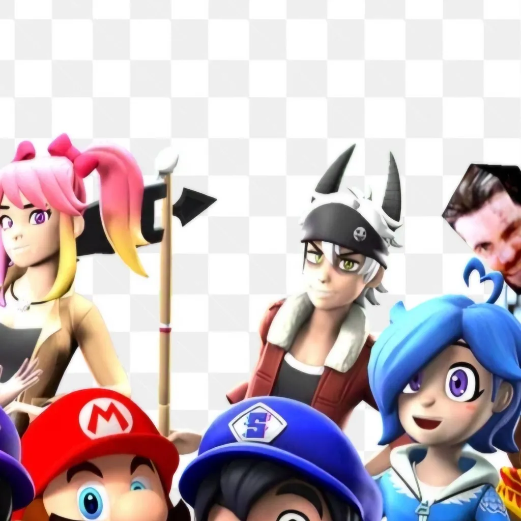 chat with ai character: smg4 and doublefed