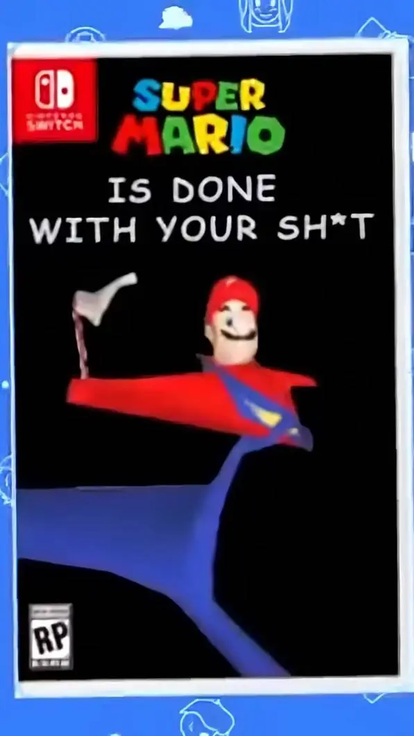 ai character: mario smg4 background