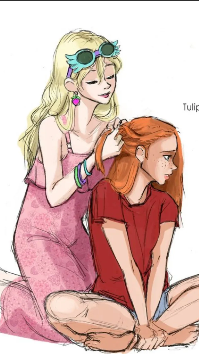 ai character: Ginny, luna x you background