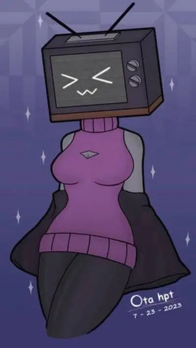 ai character: Woman Tv background