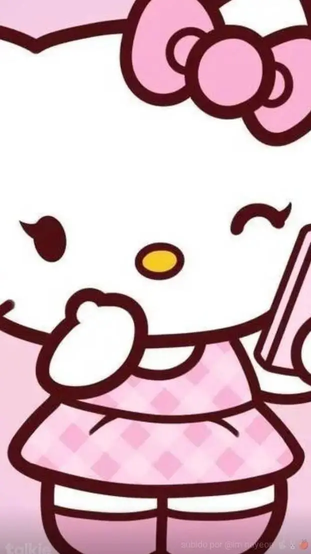 ai character: Hello Kitty  background