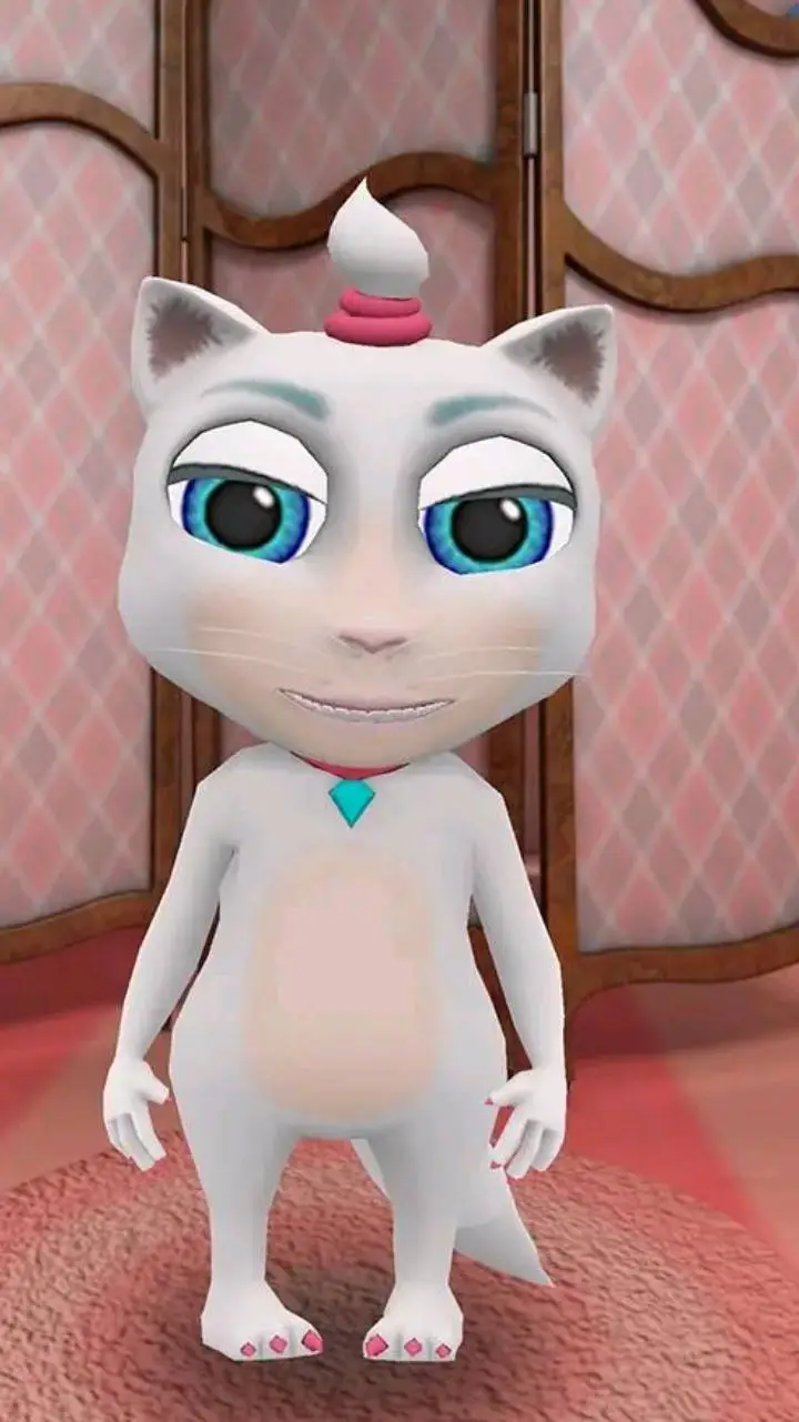 ai character: Kitty cat background