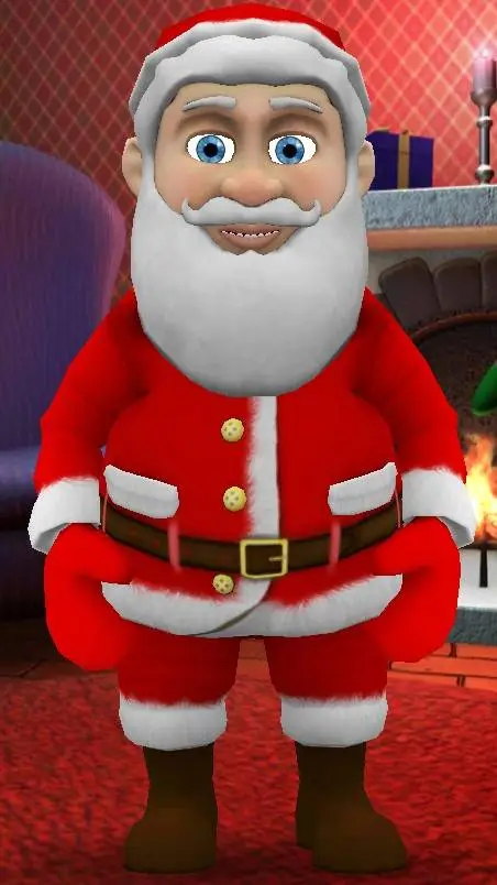 ai character: Santa Claus background