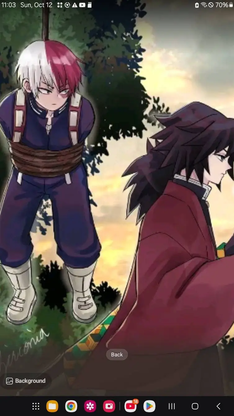 ai character: todo and giyu background