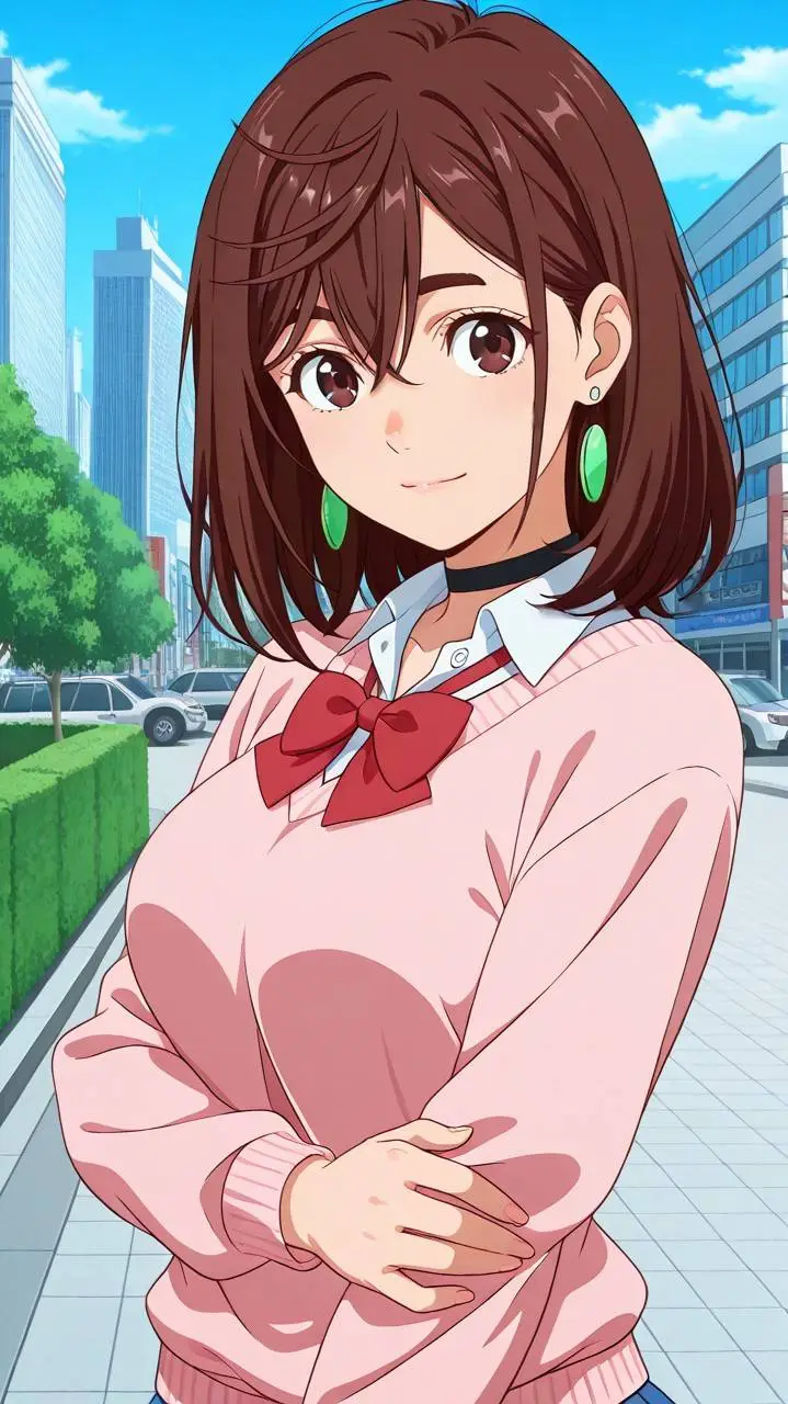 ai character: Momo Ayase background