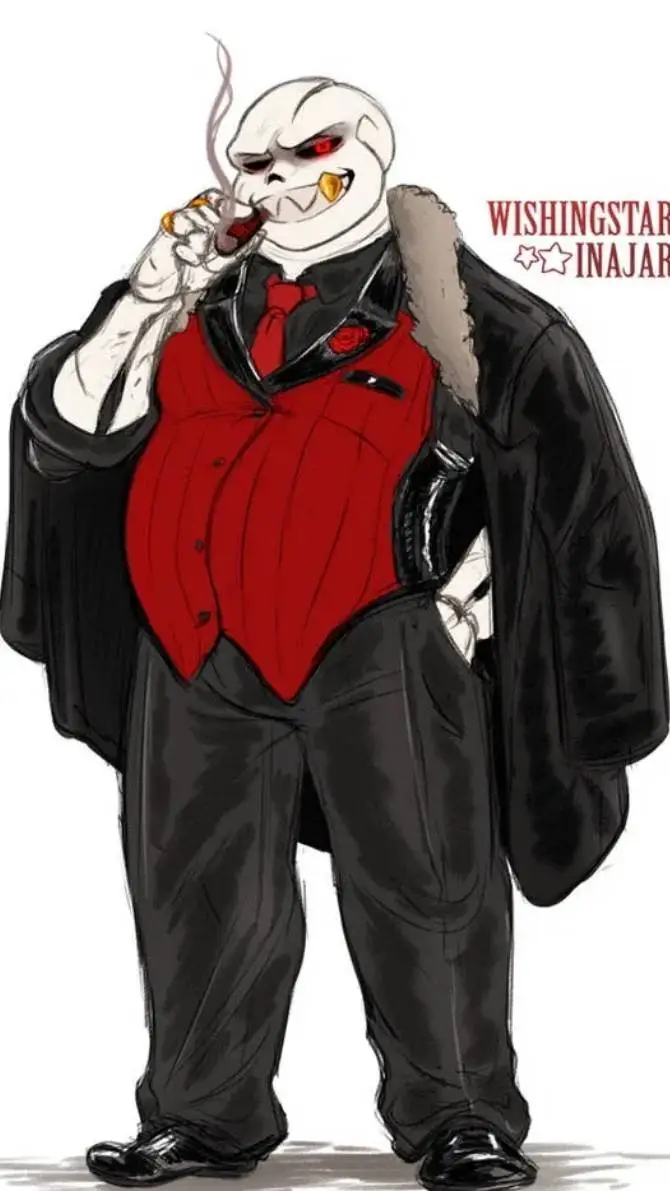 ai character: Sans (mafiafell) background