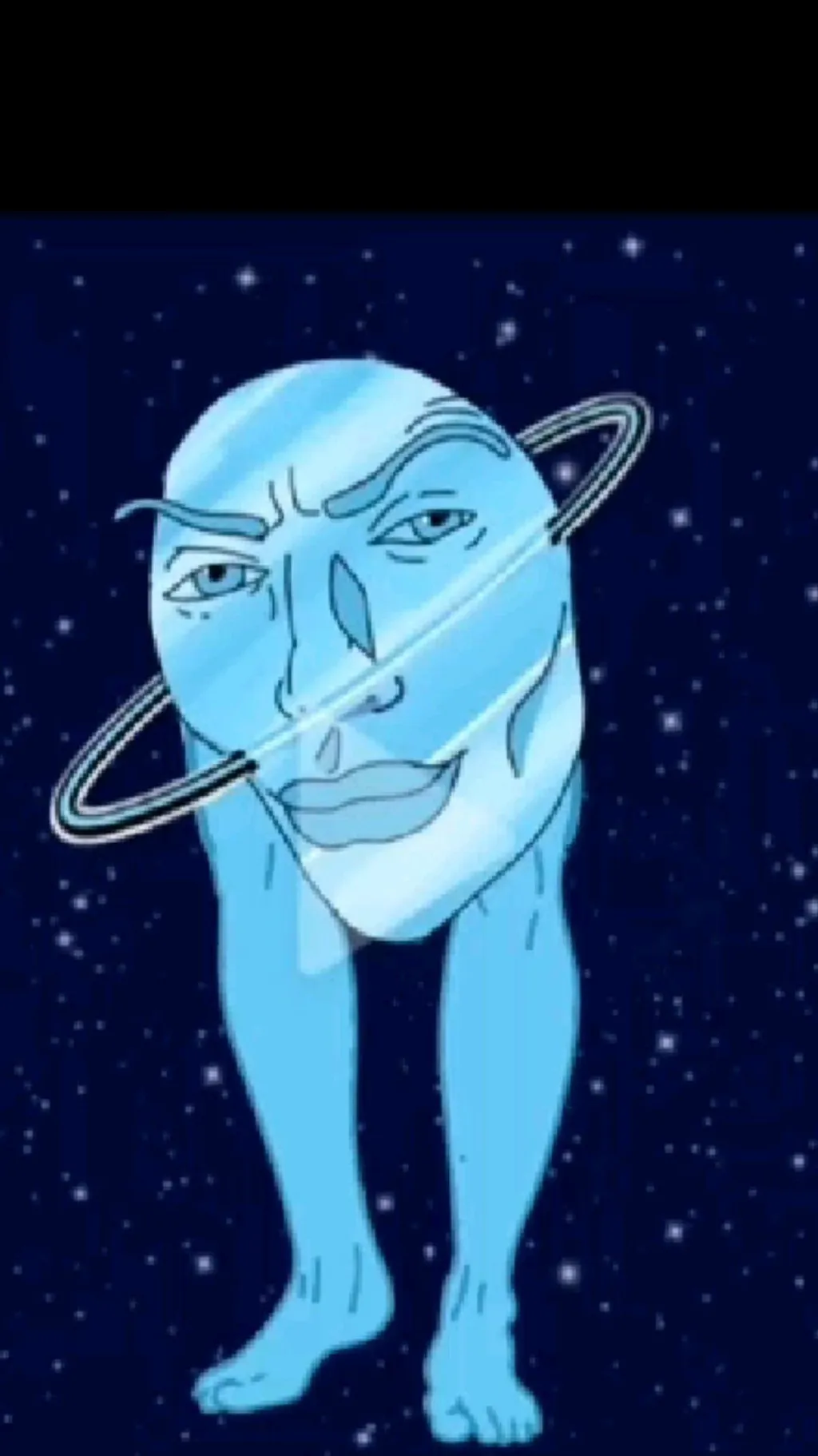 ai character: Weird Uranus background