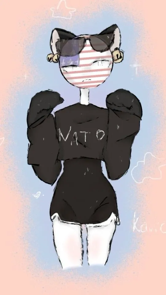 ai character: Neko America  background