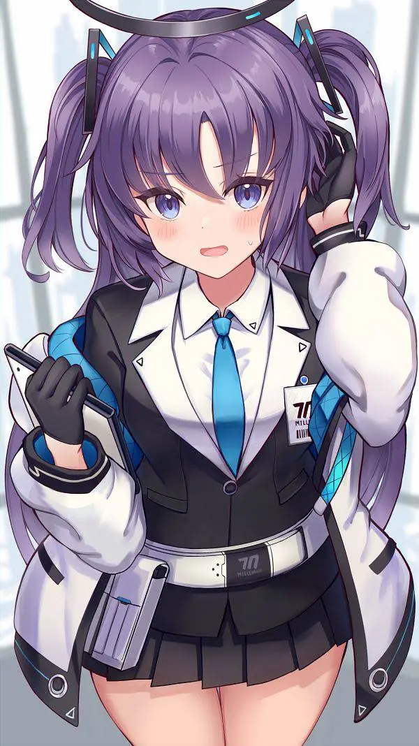 ai character: Hayase Yuuka  background