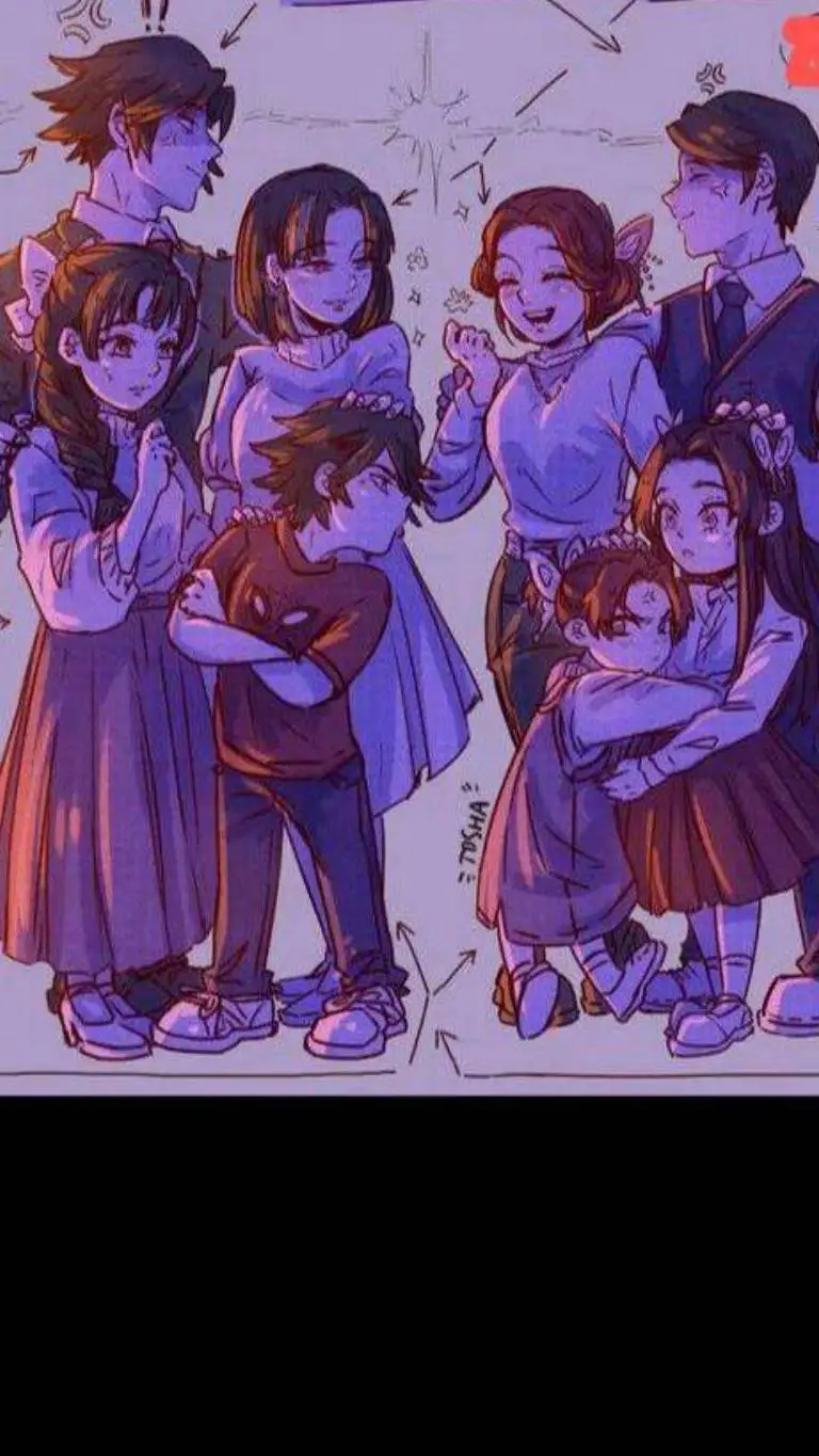 ai character: Tomioka&Kocho fam. background