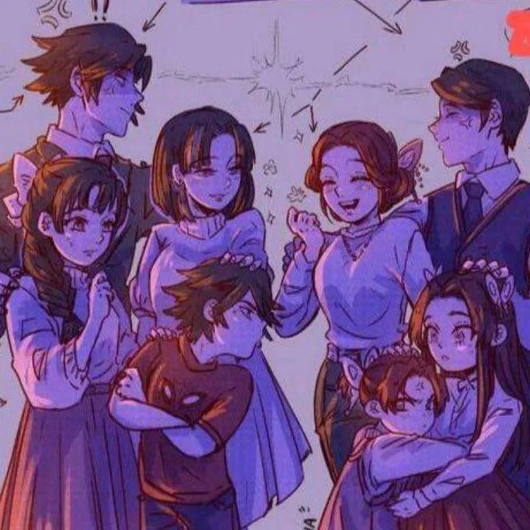chat with ai character: Tomioka&Kocho fam.