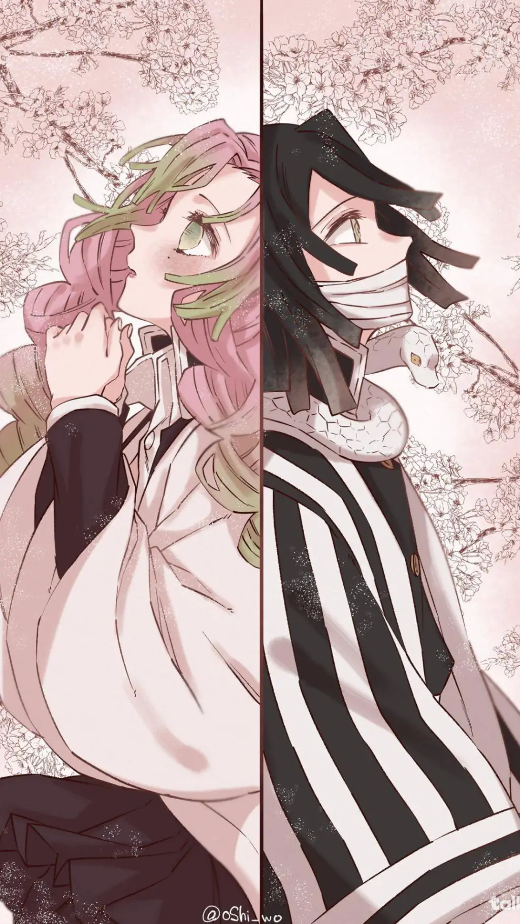 ai character: 𓋜 .𝙊𝙗𝙖𝙈𝙞𝙩𝙨𝙪. ❦ background