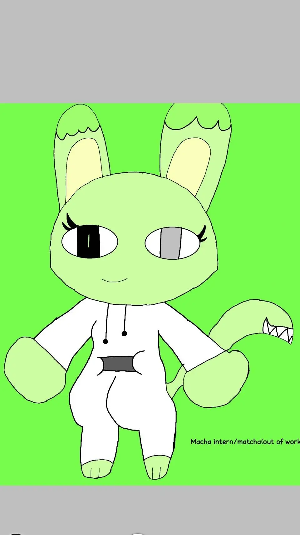 ai character: Matcha intern background