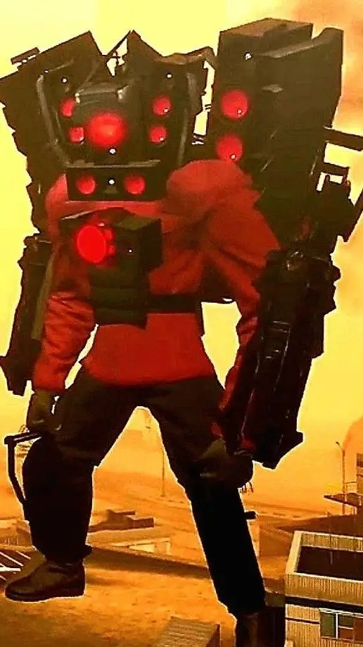 ai character: Titan speakerman  background