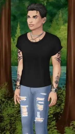 ai character: Adrien Valehart background