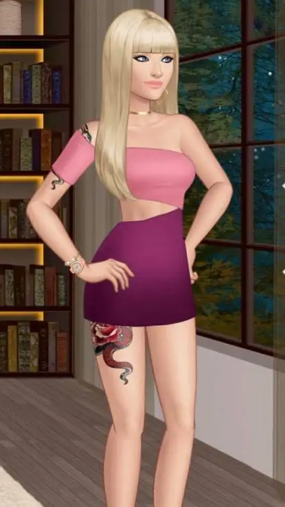 ai character: AI Barbie Iris background