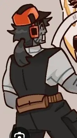 ai character: builderman ^^ background