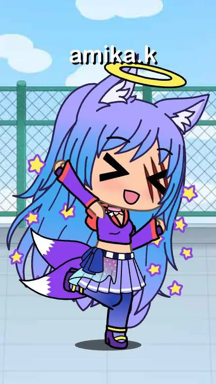 ai character: Amika the fox  background