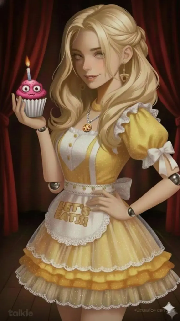 ai character: Chica  background