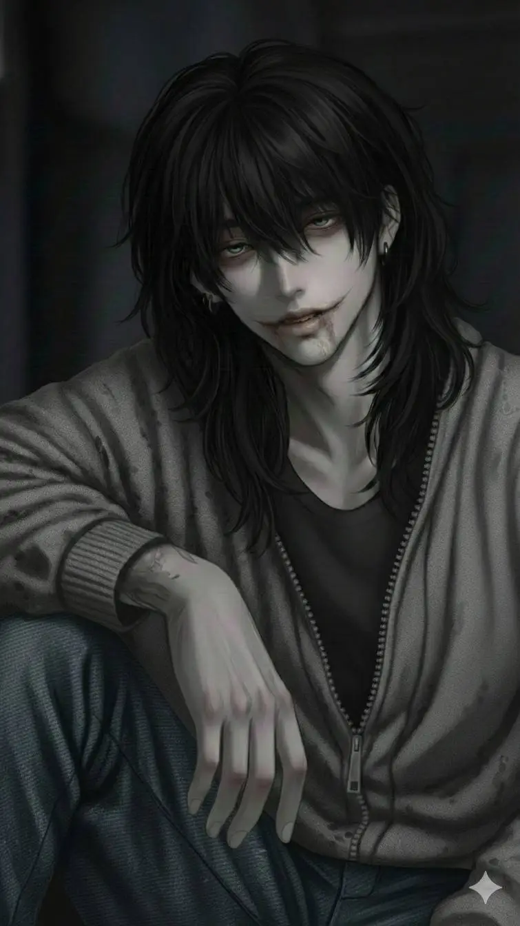 ai character: (Jeff)🖤 background