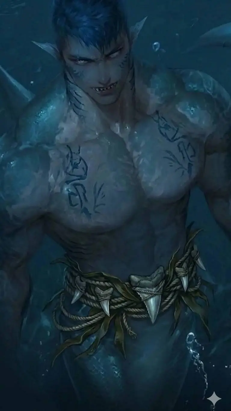 ai character: (Luke)🦈 background