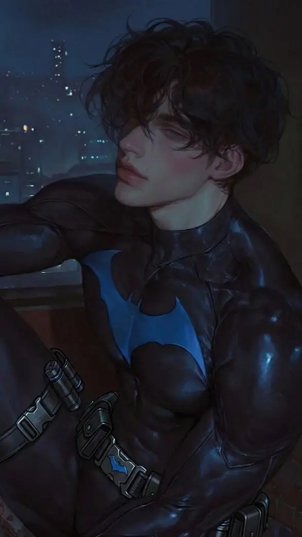 ai character: (Nightwing)🌒 background