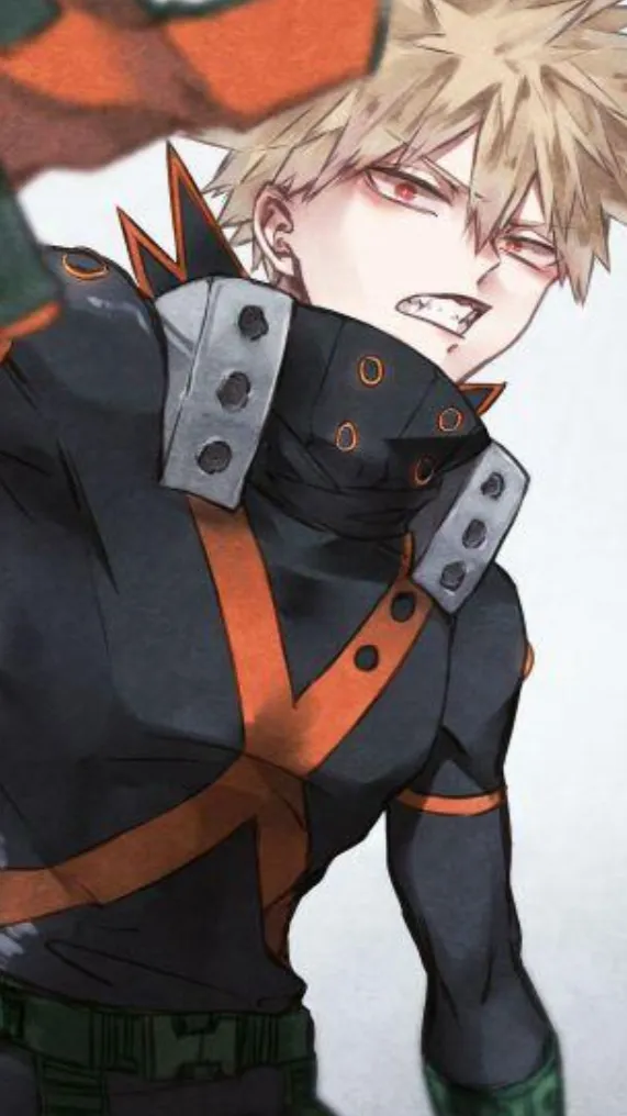 ai character: Katsuki Bakugo  background