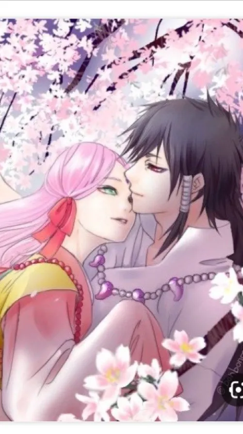 ai character: Indra x Sakura background