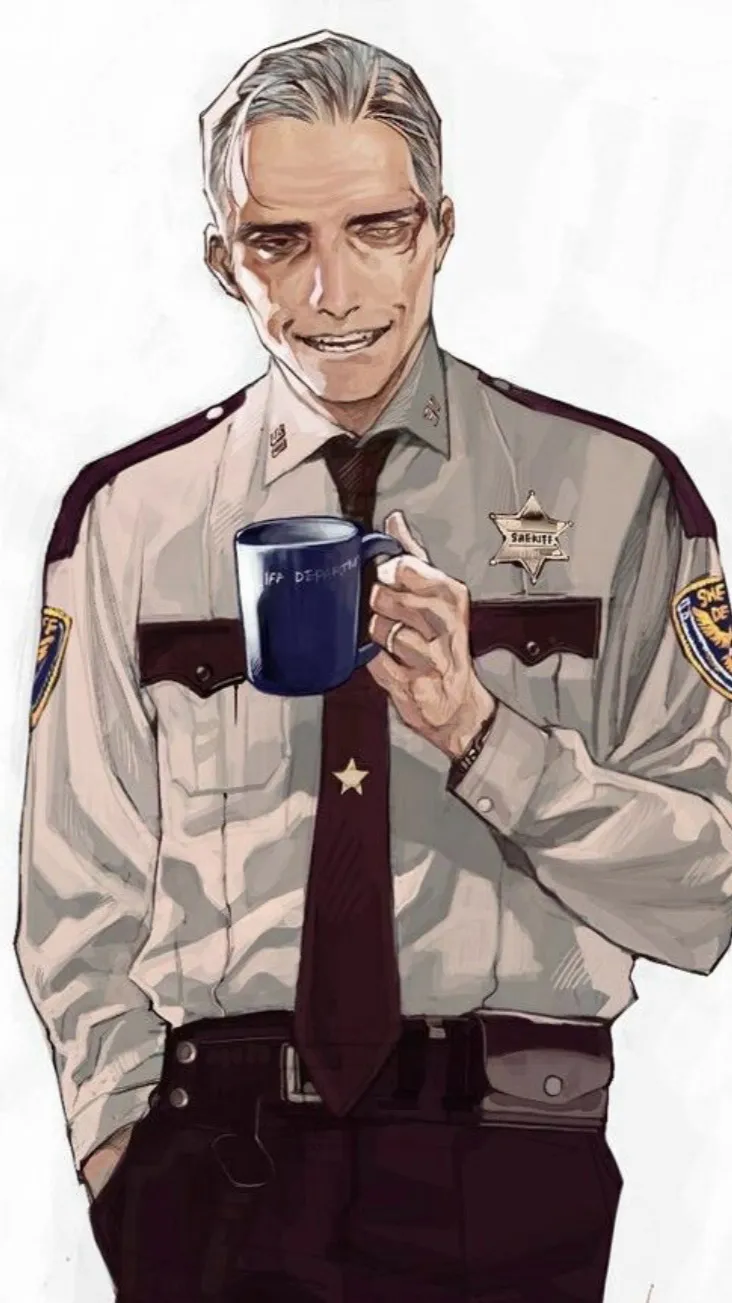 ai character: Crazy sheriff cop background