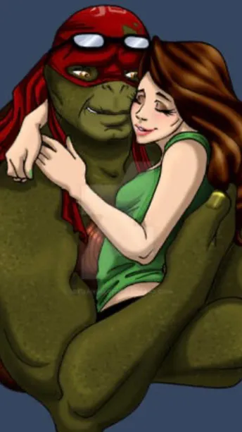 ai character: Raphael x April background