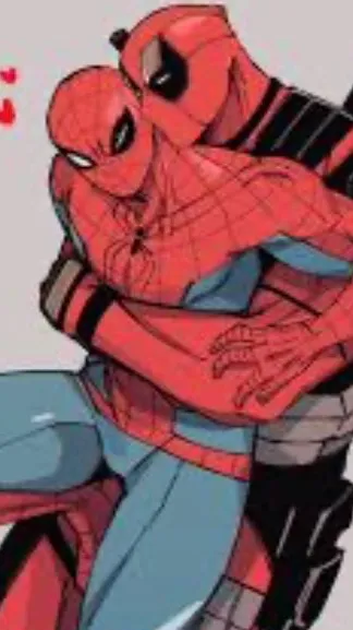 ai character: Deadpool x spider- background