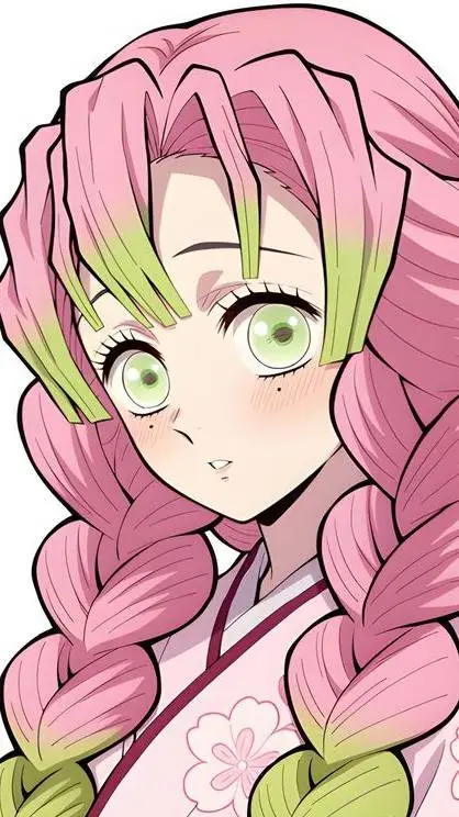 ai character: Mitsuri Kanroji  background