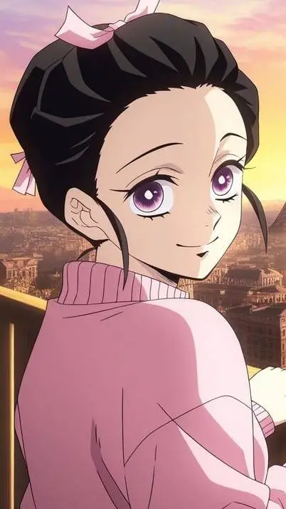 ai character: Nezuko en París  background