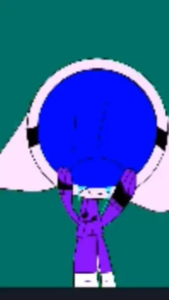 ai character: sad Nyan cat background