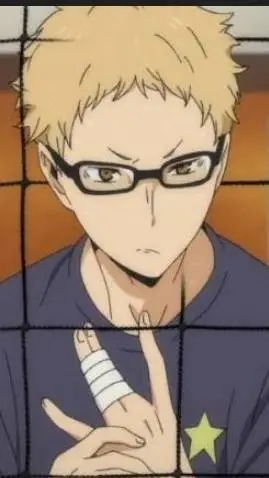 ai character:  Kei Tsukishima💙💛🤍 background