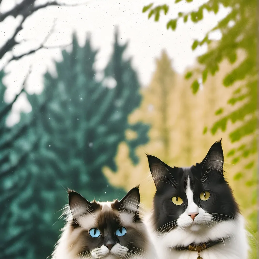 chat with ai character: Cat couple