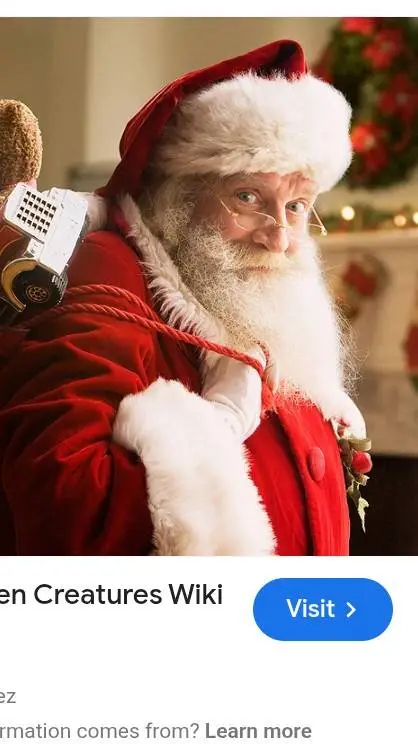 ai character: Santa Claus  background