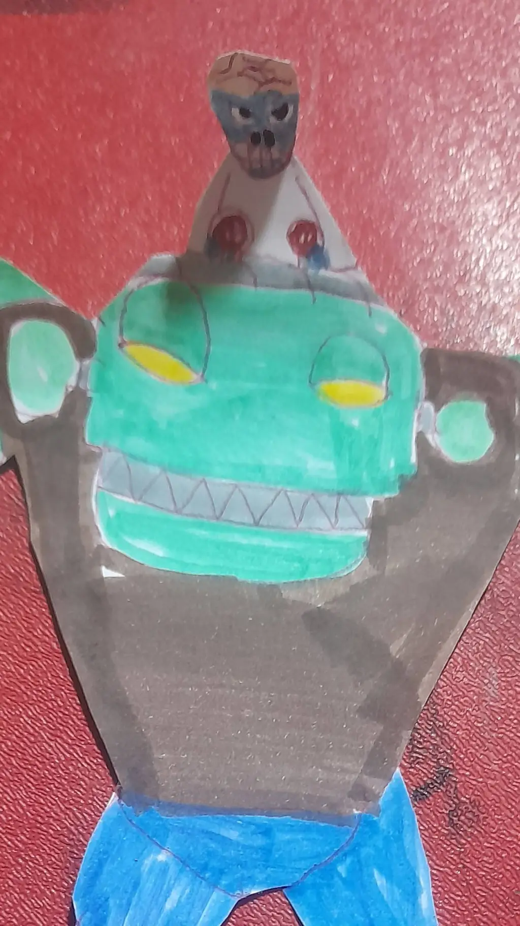 ai character: ZOMBOT  background